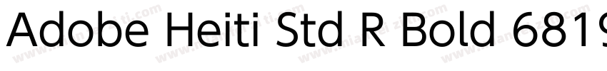 Adobe Heiti Std R Bold 6819字体转换